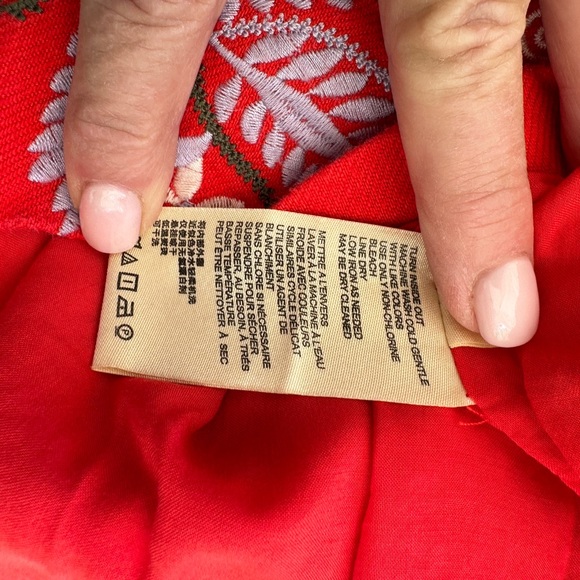 Awesome Anthropologie embroidered dress. Love this but a bit too long for me. 😢 - Picture 7 of 8